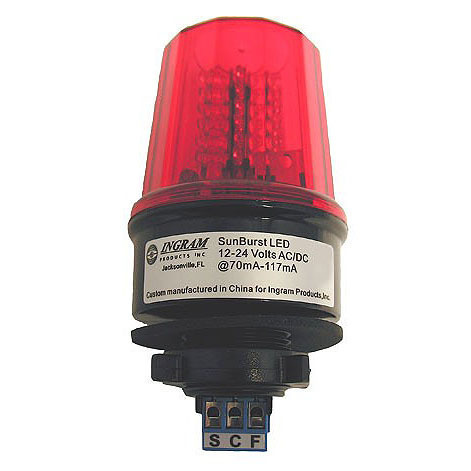 SunBurst 12/24V AC/DC LED Alarm Light (A-R-G-C)